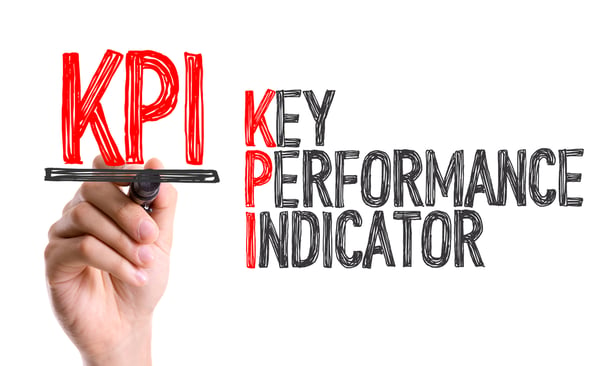 Hand with marker writing KPI